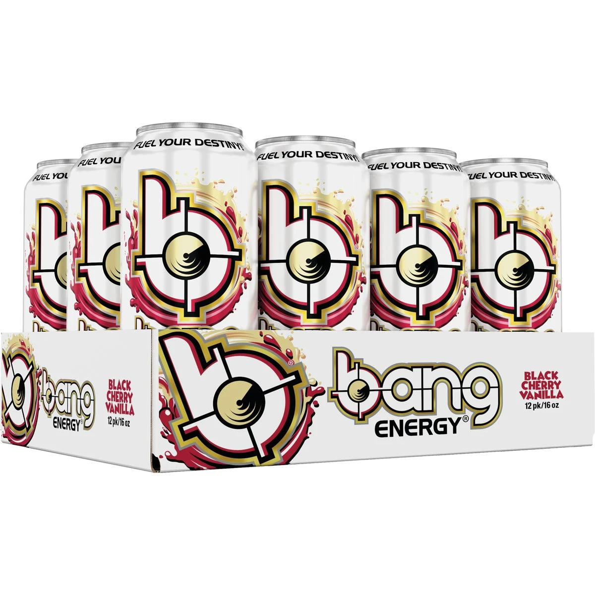 16 Oz. Black Cherry Vanilla Energy Drink With 300 Mg Caffeine And Aminos