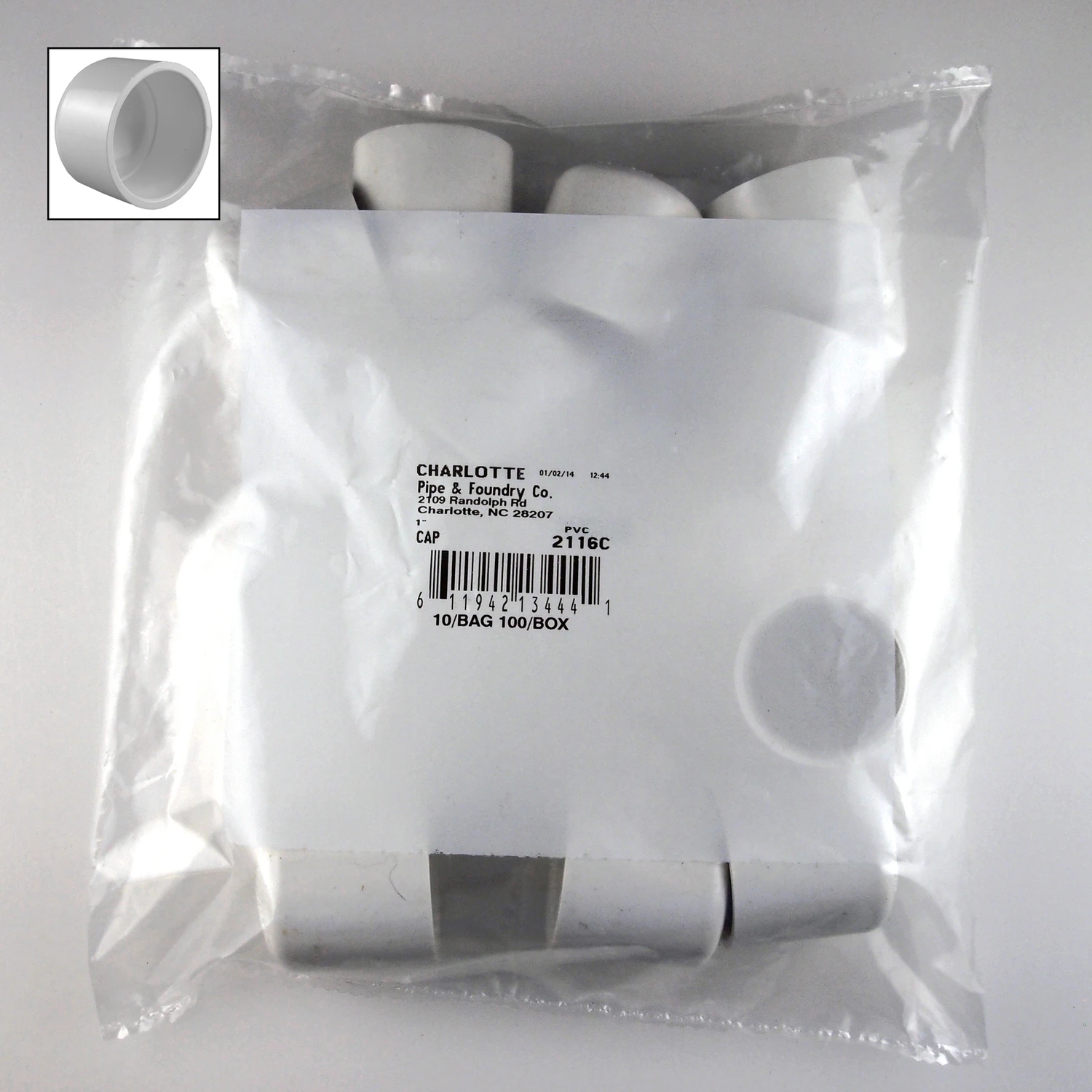 Schedule 40 PVC Slip Cap, 1 In. 10-Pk.