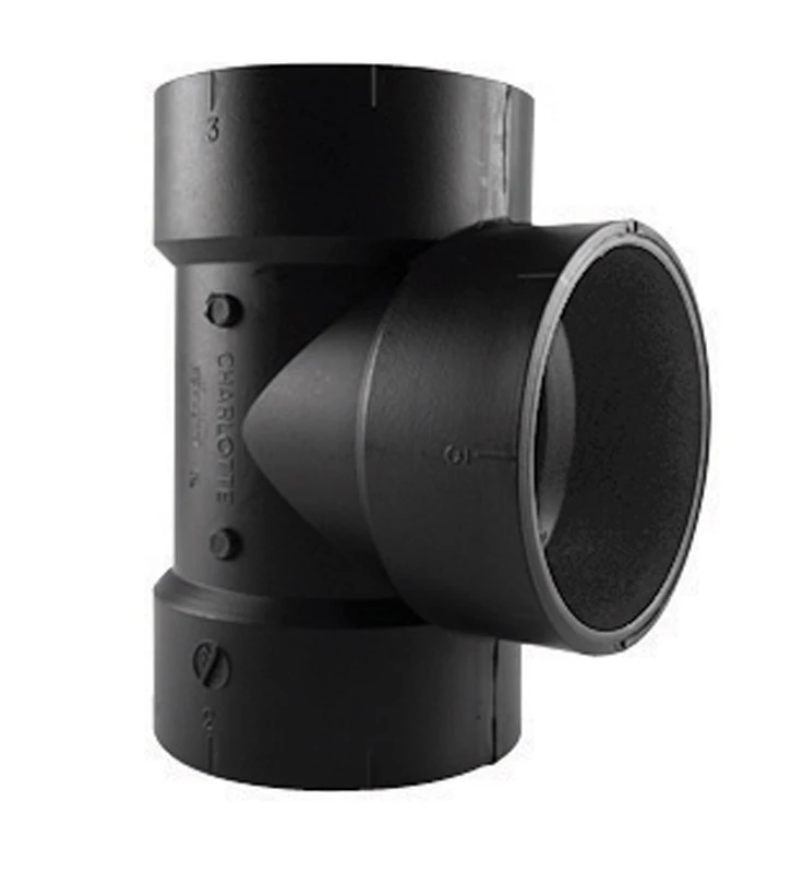 2 Inch ABS Drain Waste Vent Ventilation Tee, All Hub Connection