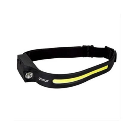 Cob+led Rechargeable Head Lamp, 5w Flood & Spot Light, Hands-free On/off