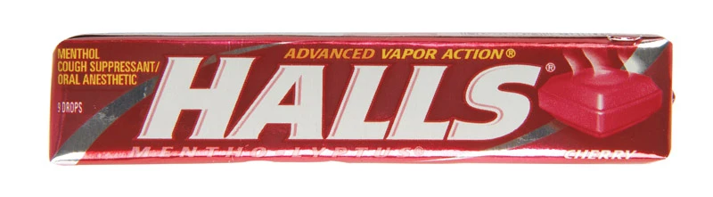 HALLS CHERRY COUGH DROP
