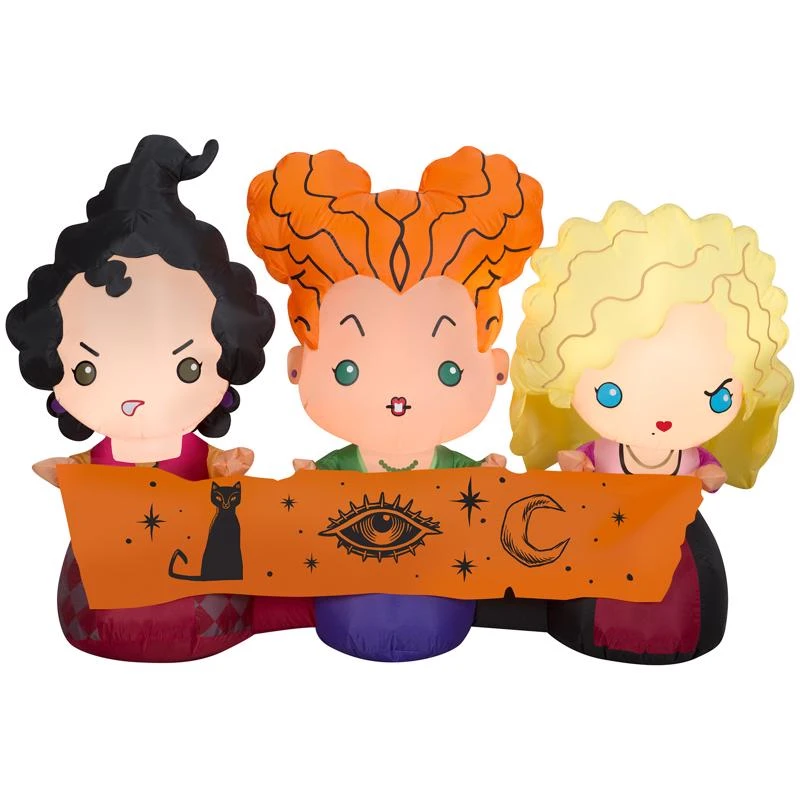 Airblown 3.5 Ft. Led Inflatable Hocus Pocus Sanderson Sisters Decoration