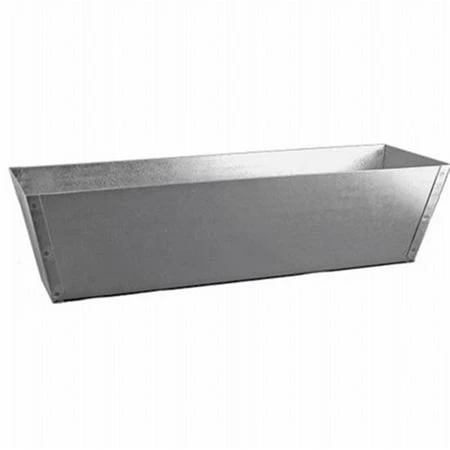 12-inch Stainless Steel Mud Pan With Tapered Ends And Spot Welded Design