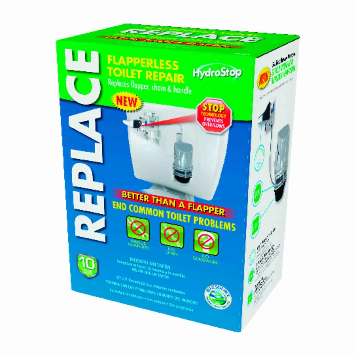 Hydrostop Flapperless Toilet Repair Kit - Model Flt231 - Plastic Construction