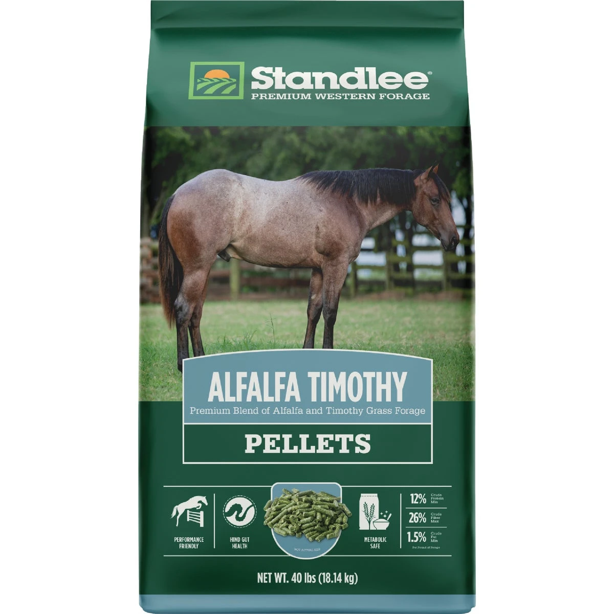 40 Lb. Alfalfa & Timothy Pellets For Horses And Livestock