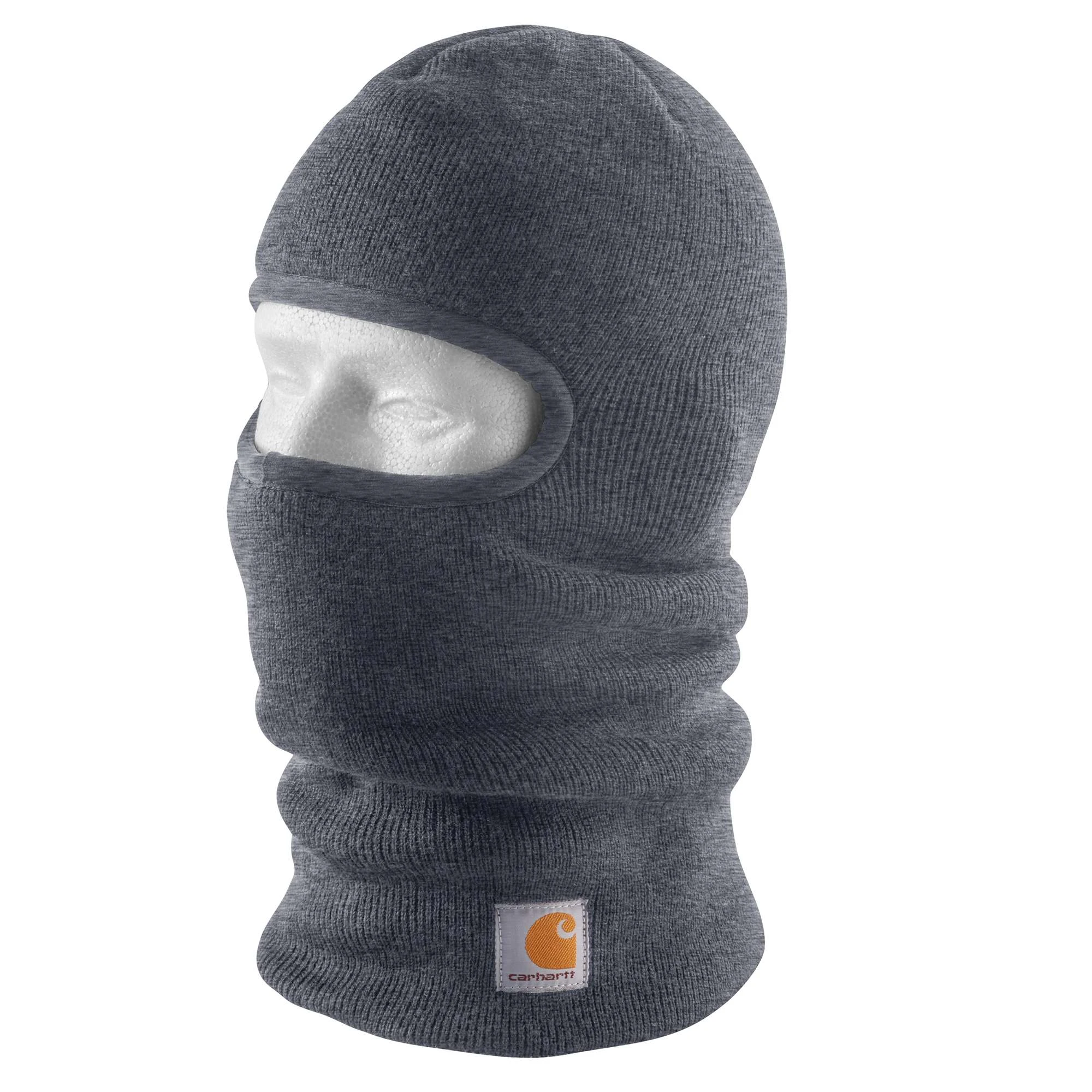 Men's Knit Insulated Face Mask - One Size - Coal Heather - Model Ah4485-m