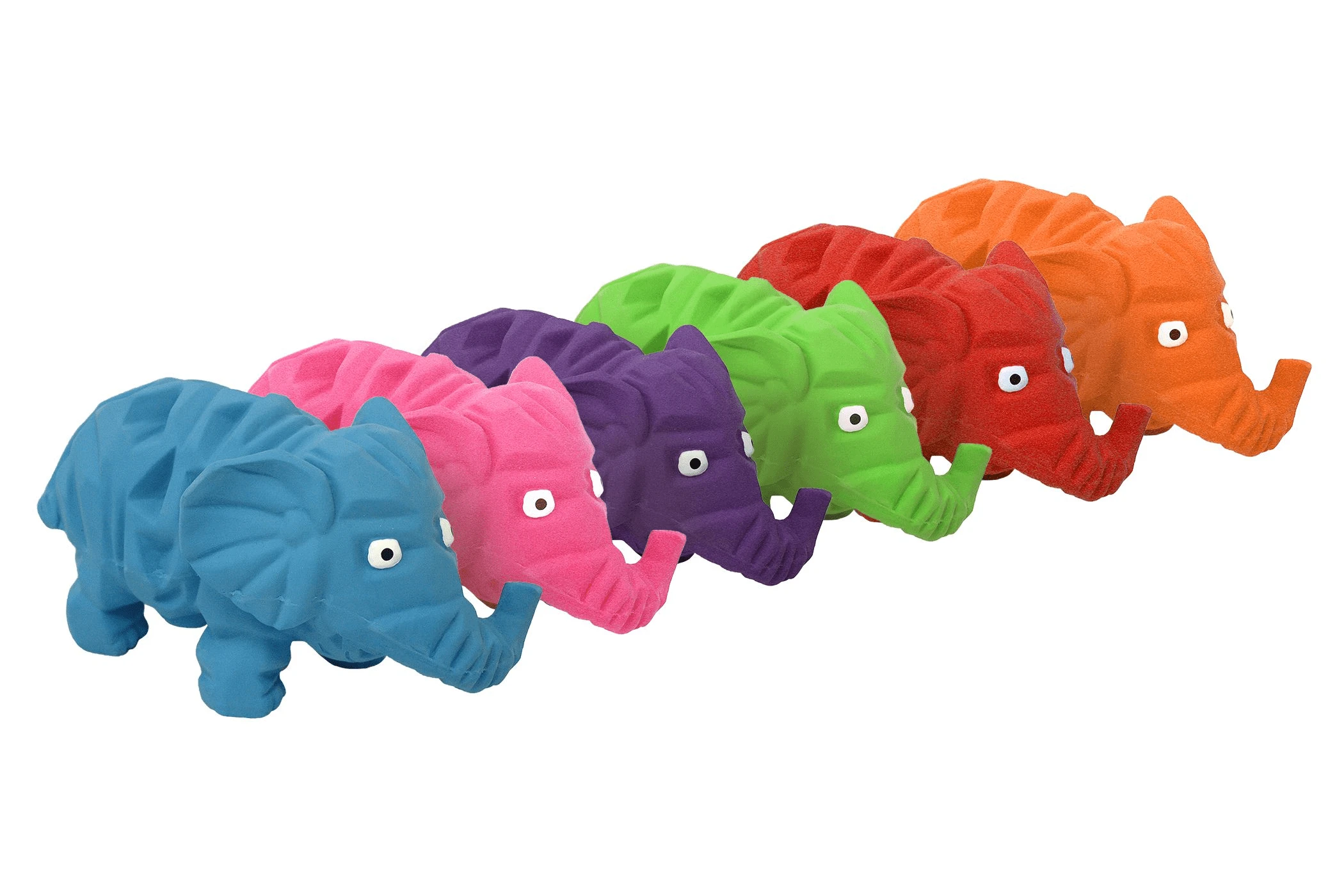 Dog Toy, Latex Elephant, 8-In., Assorted Colors