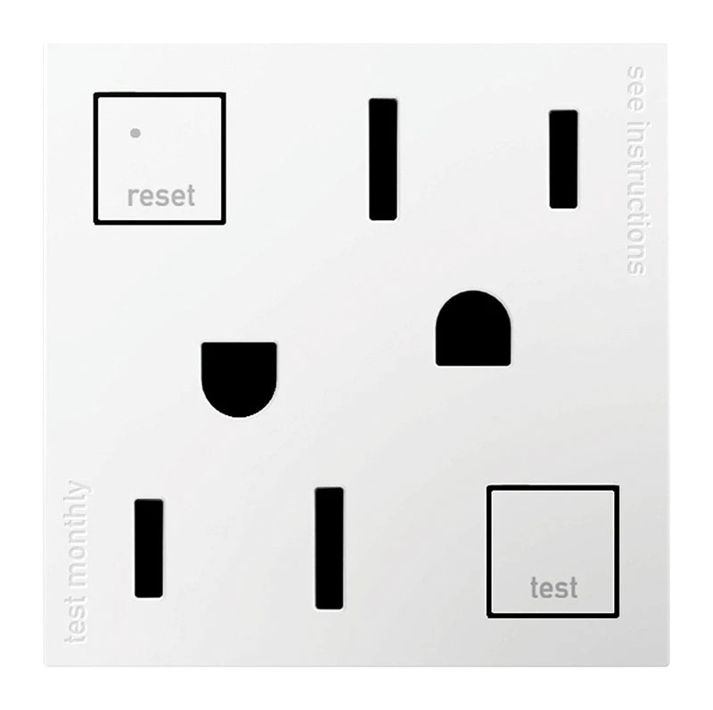 Pass & Seymour Self-Test GFCI Outlet, White, 15-Amp