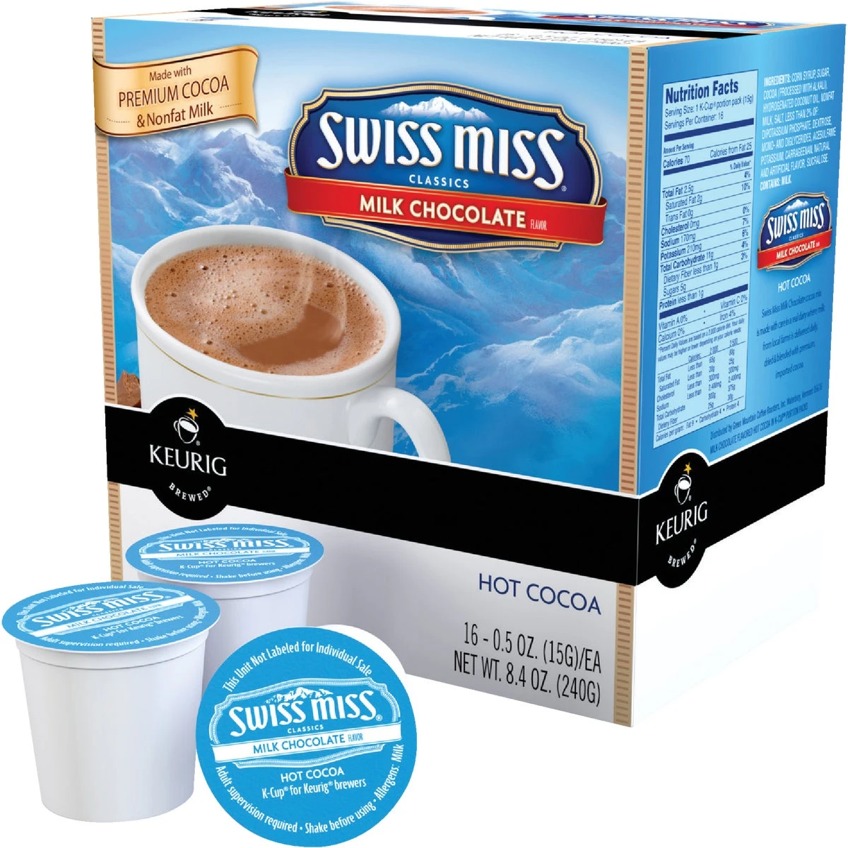 K-Cups For Keurig Coffee Brewers, Hot Chocolate, 16-Ct.