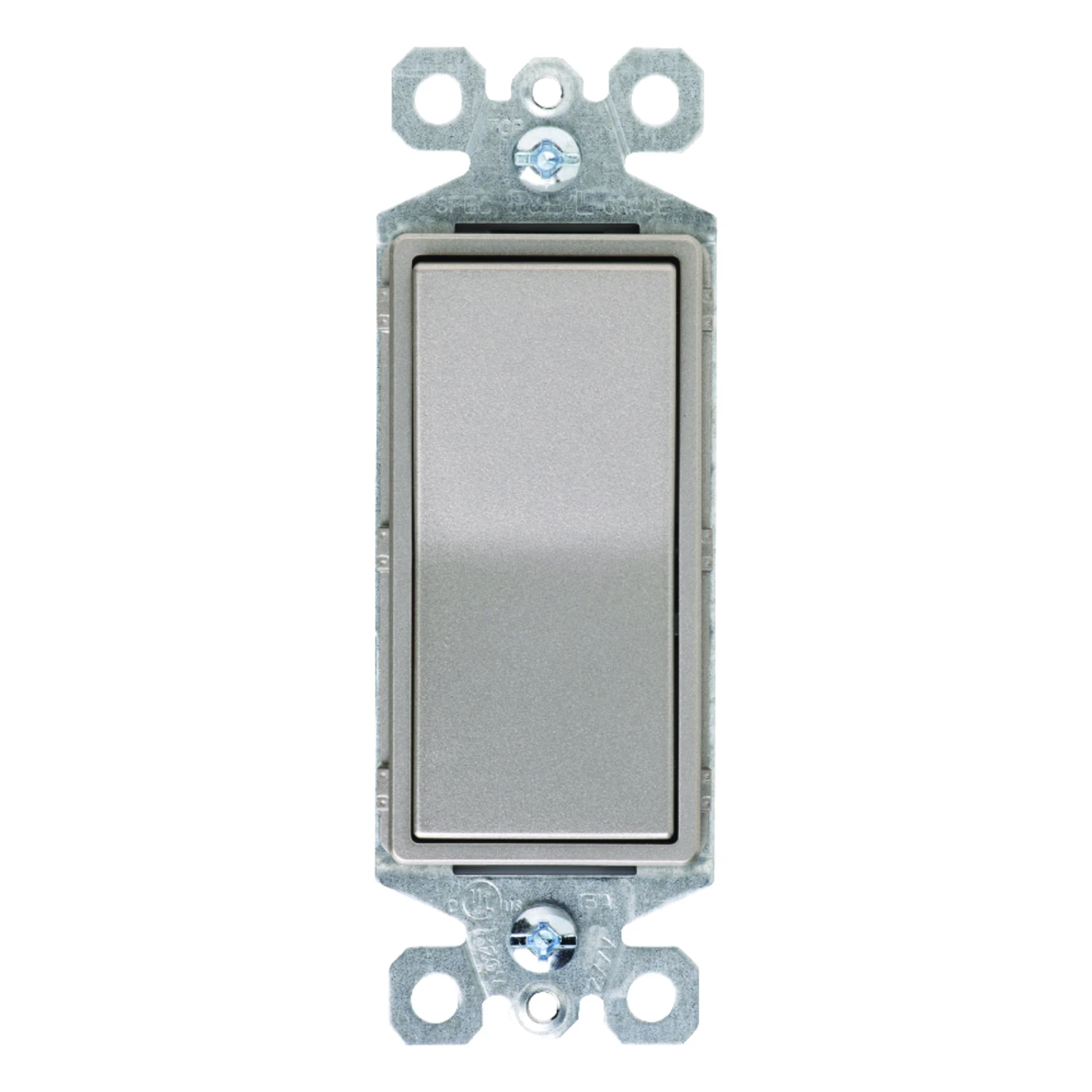 Pass & Seymour Decorator Switch, 4 Way, Nickel Finish