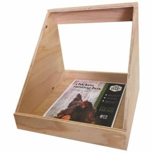 Chicken Nesting Box - Single Nester, Fully Assembled, Durable Osb Construction