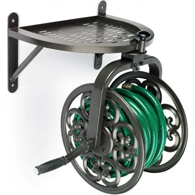 Navigator 125 Ft. X 5/8 In. Bronze Steel Wall Mount Rotating Hose Reel