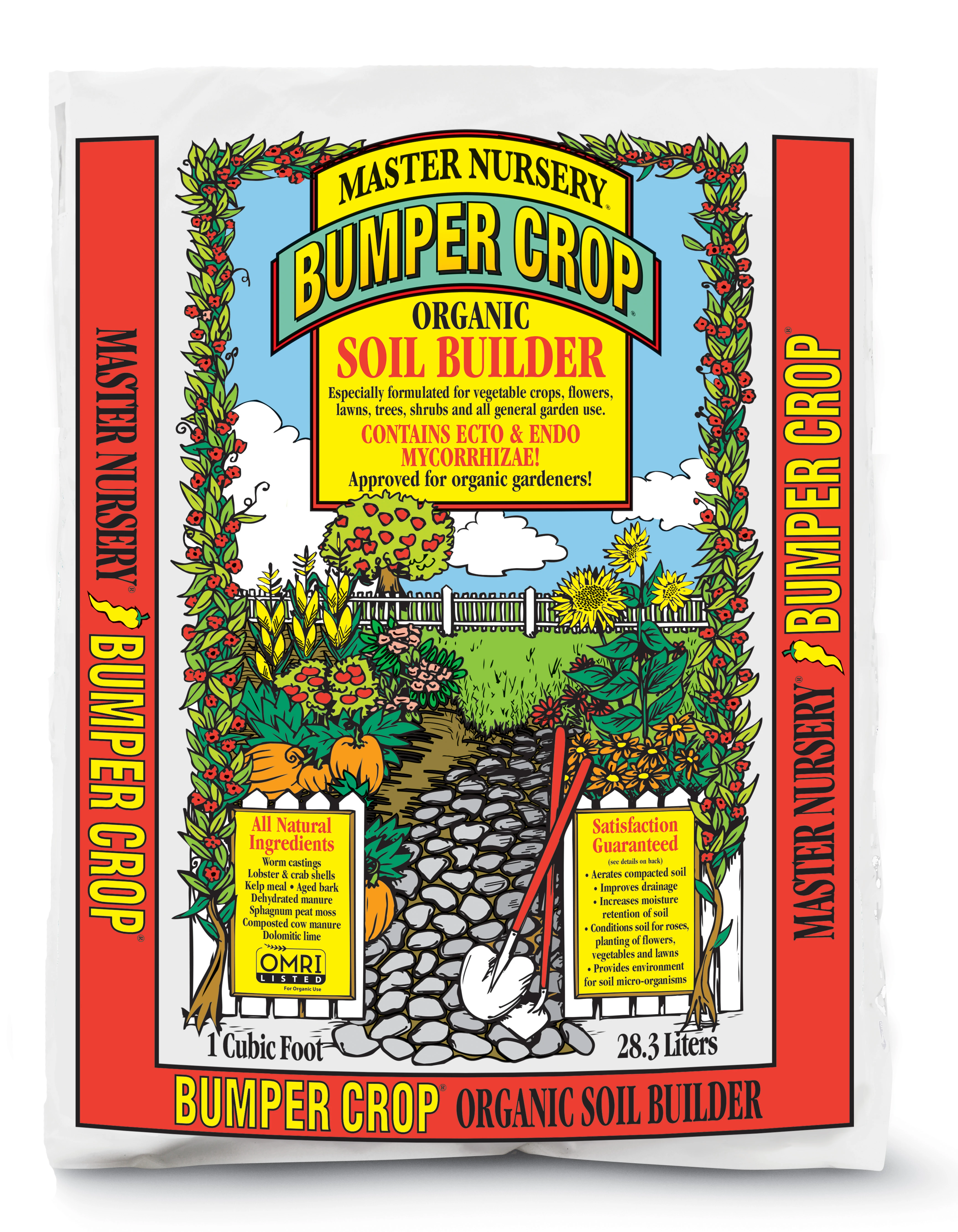 Bumper Crop Organic Soil Builder, 1 Cubic Foot - Premium Soil Amendment