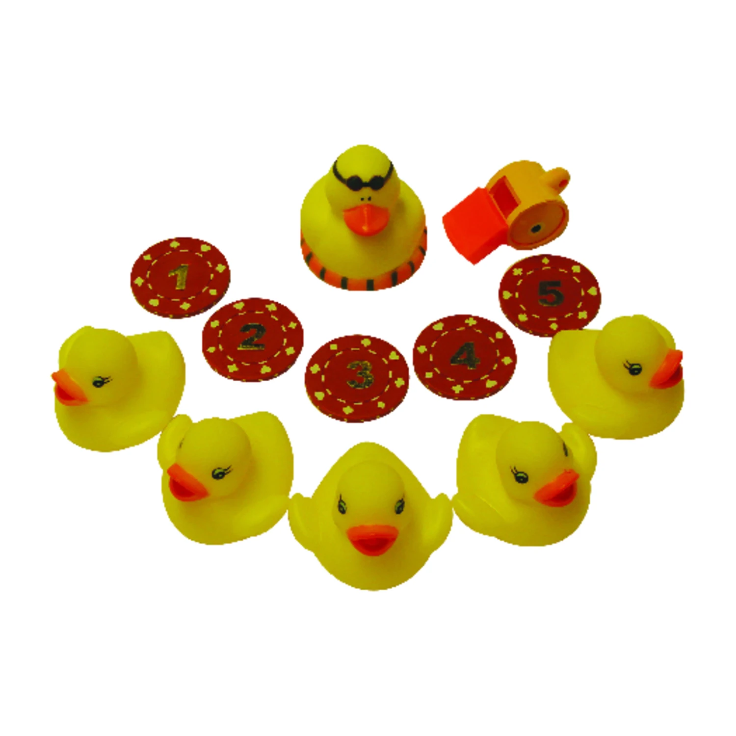 Chuck The Duck Multicolored Pool Game With Accessories