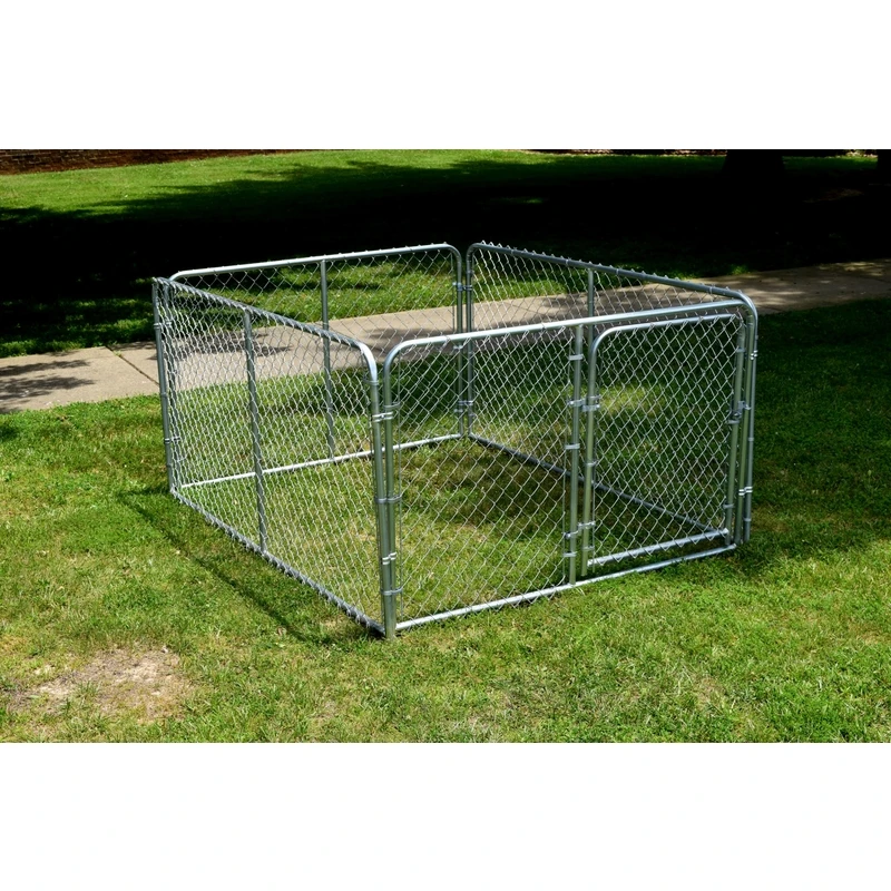 Silver Series 6 Ft. W. X 4 Ft. H. X 8 Ft. L. Steel Outdoor Pet Kennel