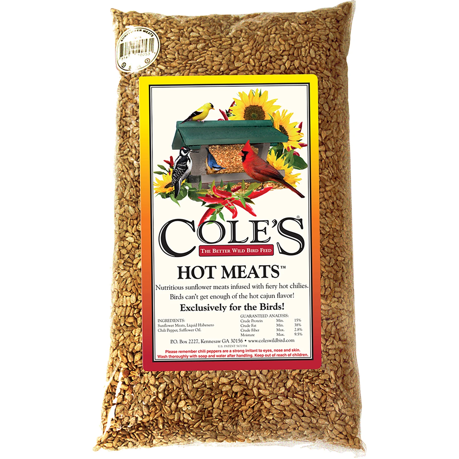 Hot Meats Assorted Species Sunflower Meats Wild Bird Food 20 Lb Bag