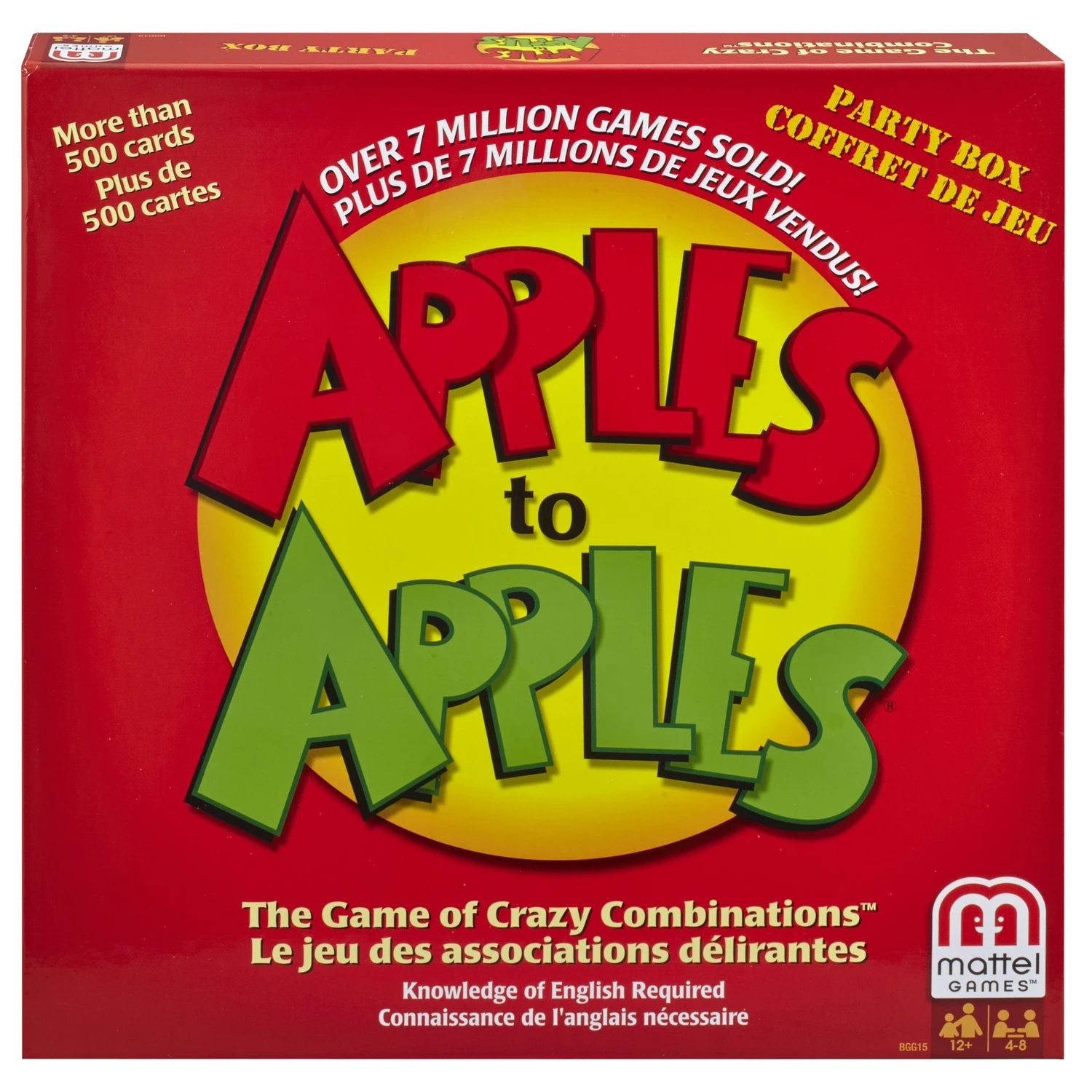 Apples To Apples Card Game Plastic Multicolored For 4 To 10 Players