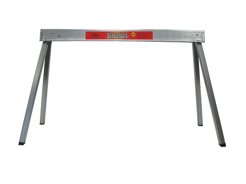 42 In. L Heavy-duty Steel Folding Sawhorse, 1000 Lb. Capacity