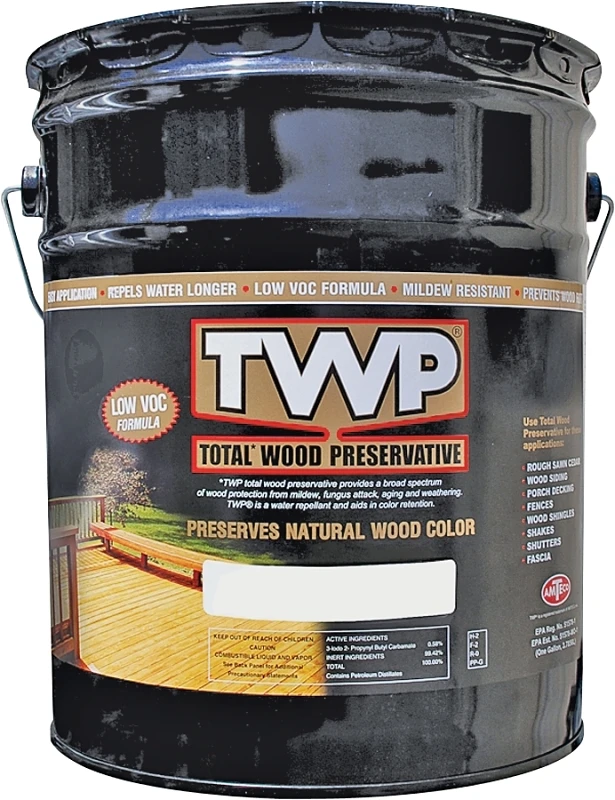 Cedartone Wood Preservative, 5 Gallons, Protects Against Rot and Decay