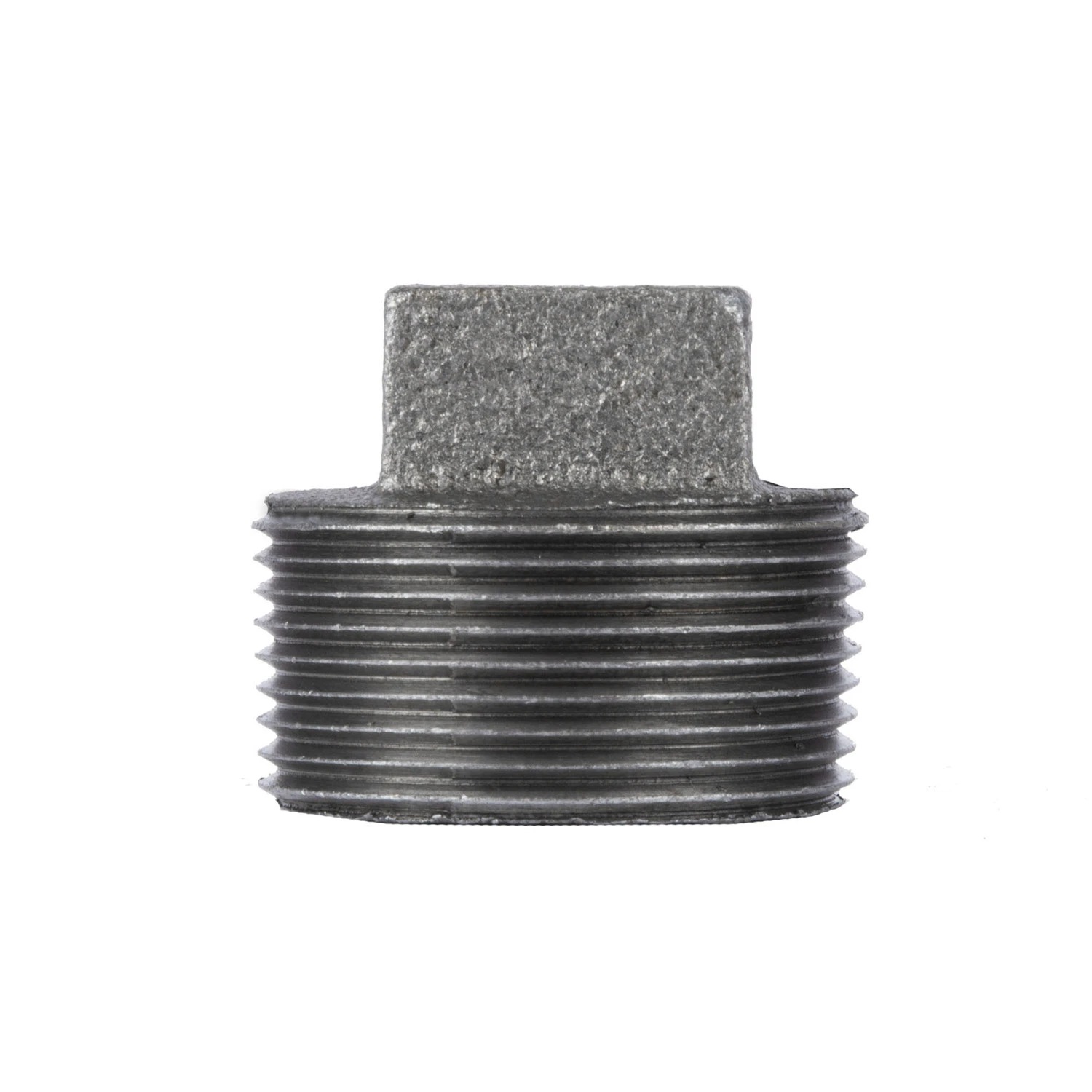 1 and 1 Quarter Inch Black Steel Pipe Plug