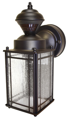 Shaker Cove Mission Light Fixture, Motion-activated, Oil-rubbed Bronze, 60-watt