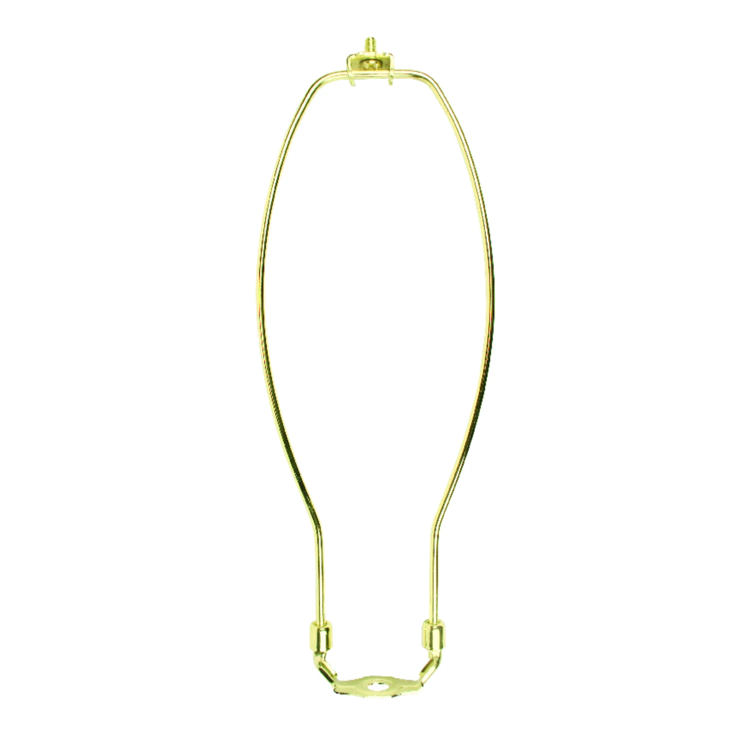 Polished Brass Lamp Harp, 12 Inch