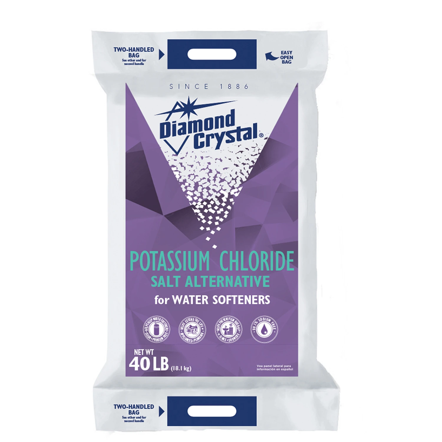 Potassium Chloride Crystal 40 Lb - Water Softener Salt Alternative