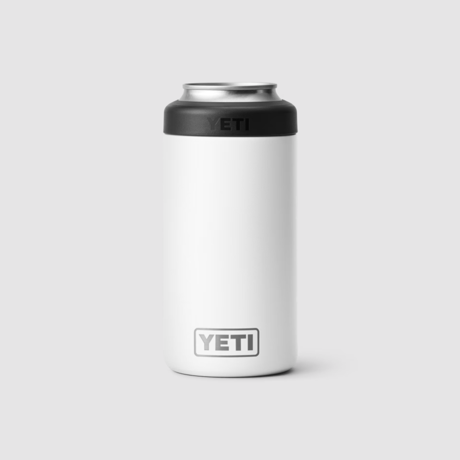 Rambler 12 Oz Colster White Bpa Free Slim Can Insulator - Stainless Steel