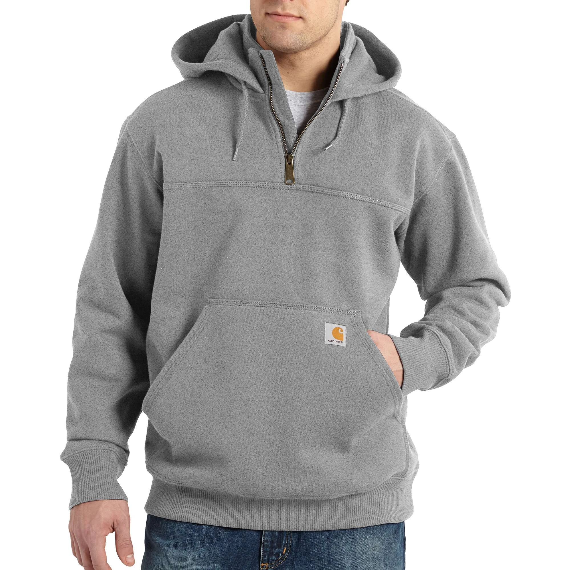 Men's Rain Defender Heavyweight Quarter-zip Sweatshirt - Heather Gray - 2xl