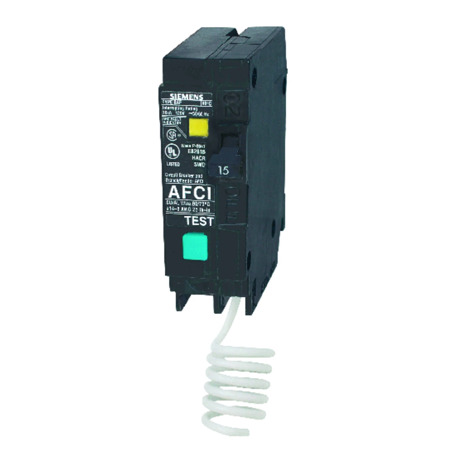 15 Amp Arc Fault/ground Fault Single Pole Circuit Breaker Qa115afc