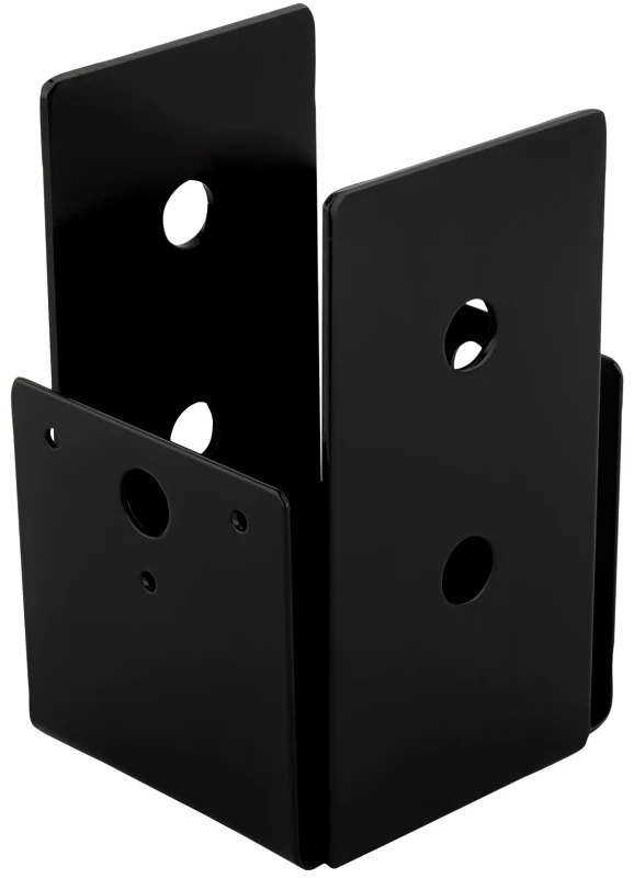 Indio Collection Post Base, Fits 3 Inch by 3 Inch Posts, 3 Inch by 3 and 9 Sixteenths Inch by 5 and 5 Eighths Inch