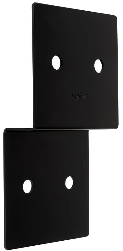 Indio Collection Decorative Joist Tie Black 1 and 3 Quarter Inch by 5 Inch by 9 and 3 Quarter Inch