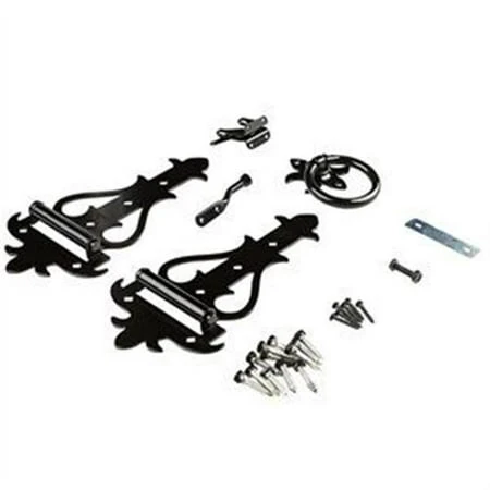 Victorian Style Black Gate Suite Kit with Hinges