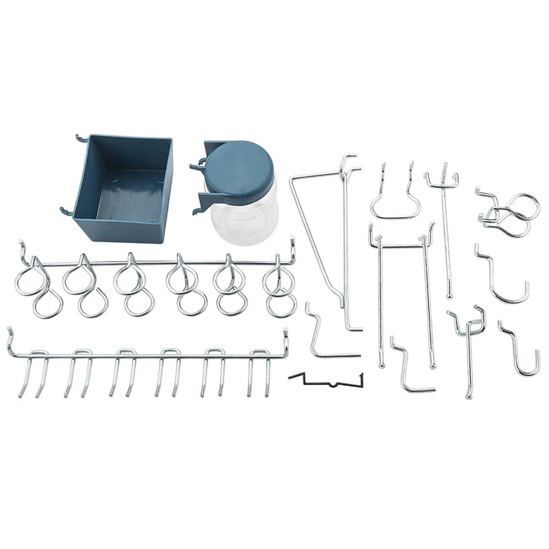 43-Pc. Pegboard Hook Assortment, Steel