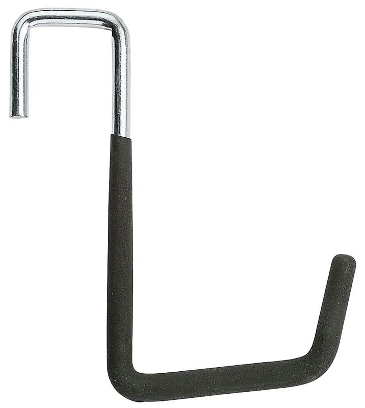 Large Rafter Storage Hook, Black Vinyl Coated, 6 In.