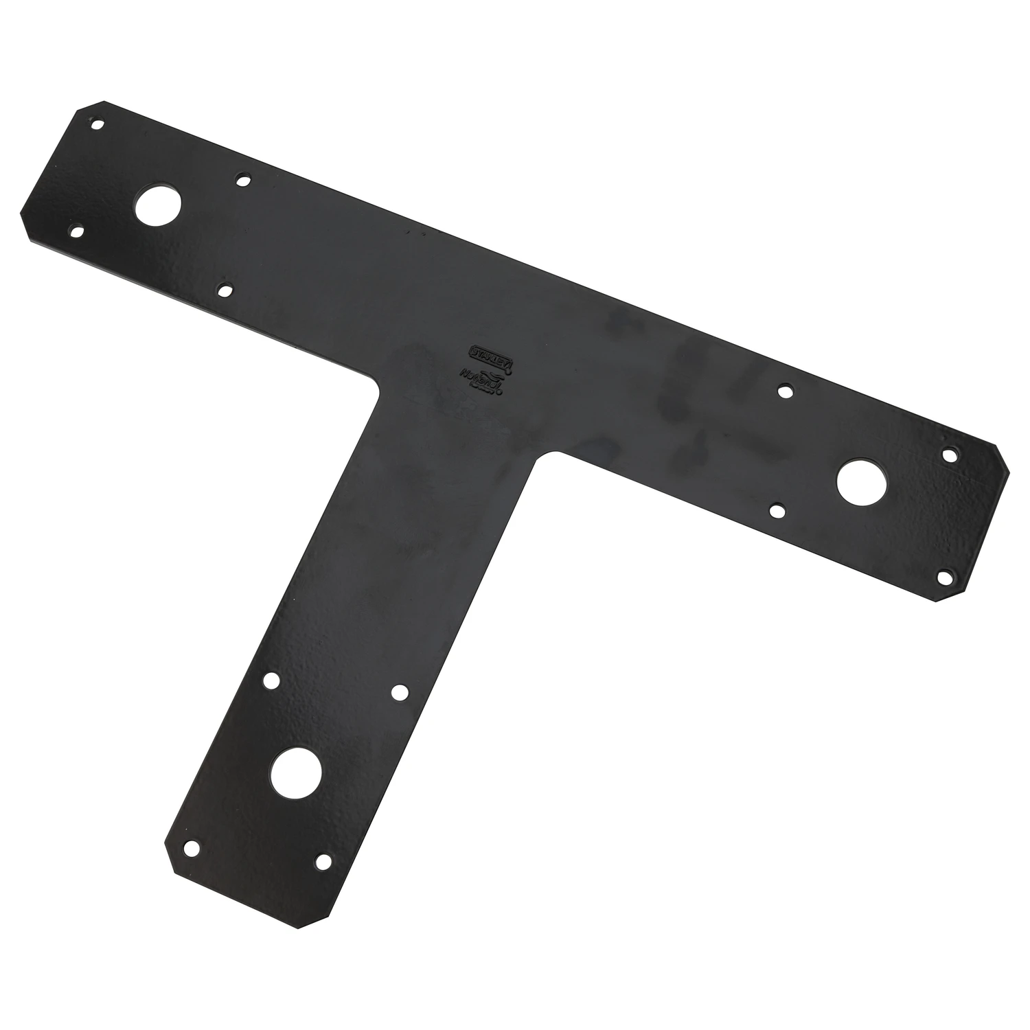 Black T-Plate Steel Connector, 12 Inches by 8 Inches