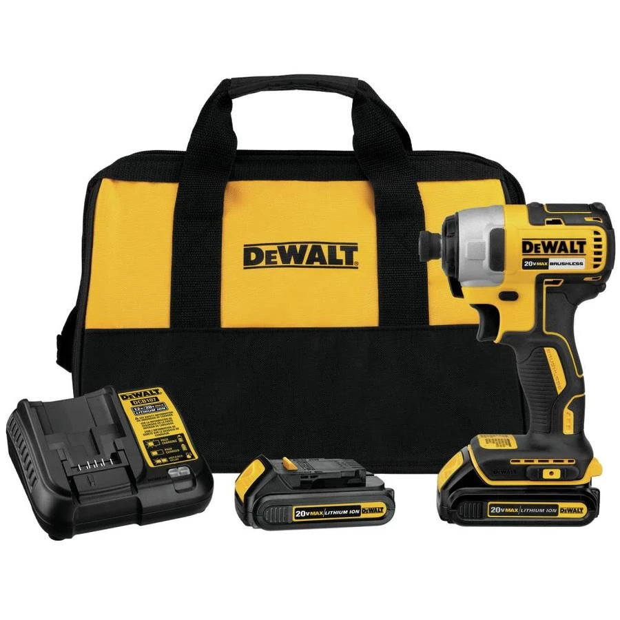 20-volt Max Cordless Brushless Impact Driver Kit With 2 Batteries And Charger