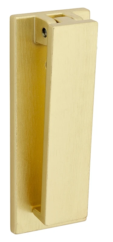 Reed Door Knocker in Brushed Gold Finish