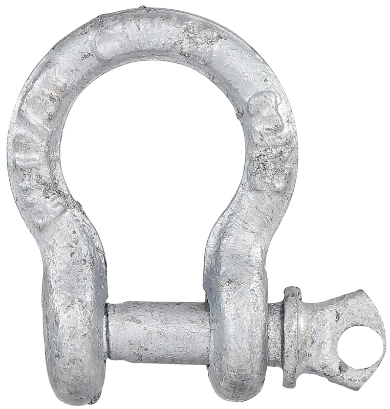 Anchor Shackle, Galvanized Steel, 3/16 Inch Diameter