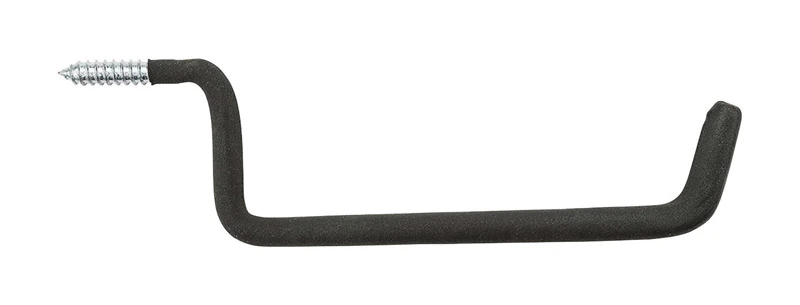 Ladder Hook, Black Vinyl Coated, 10-11/16 In.