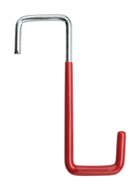 Rafter Hook, Red Vinyl-Coated Steel