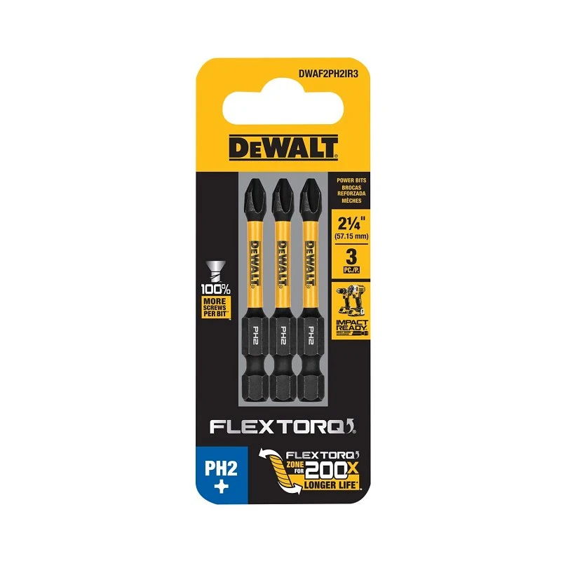 DEWALT FlexTorq 1/4-in x 6-in Phillips Impact Driver Bit DEWALT FlexTorq 1/4-in x 6-in Phillips Impact Driver Bit