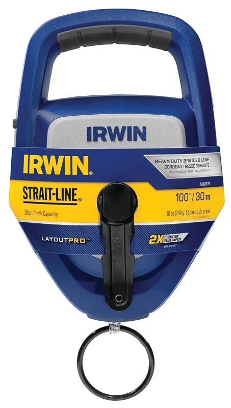 Strait-line Layout Pro Xl 100 Ft. Chalk Line Reel With Ergonomic Grip