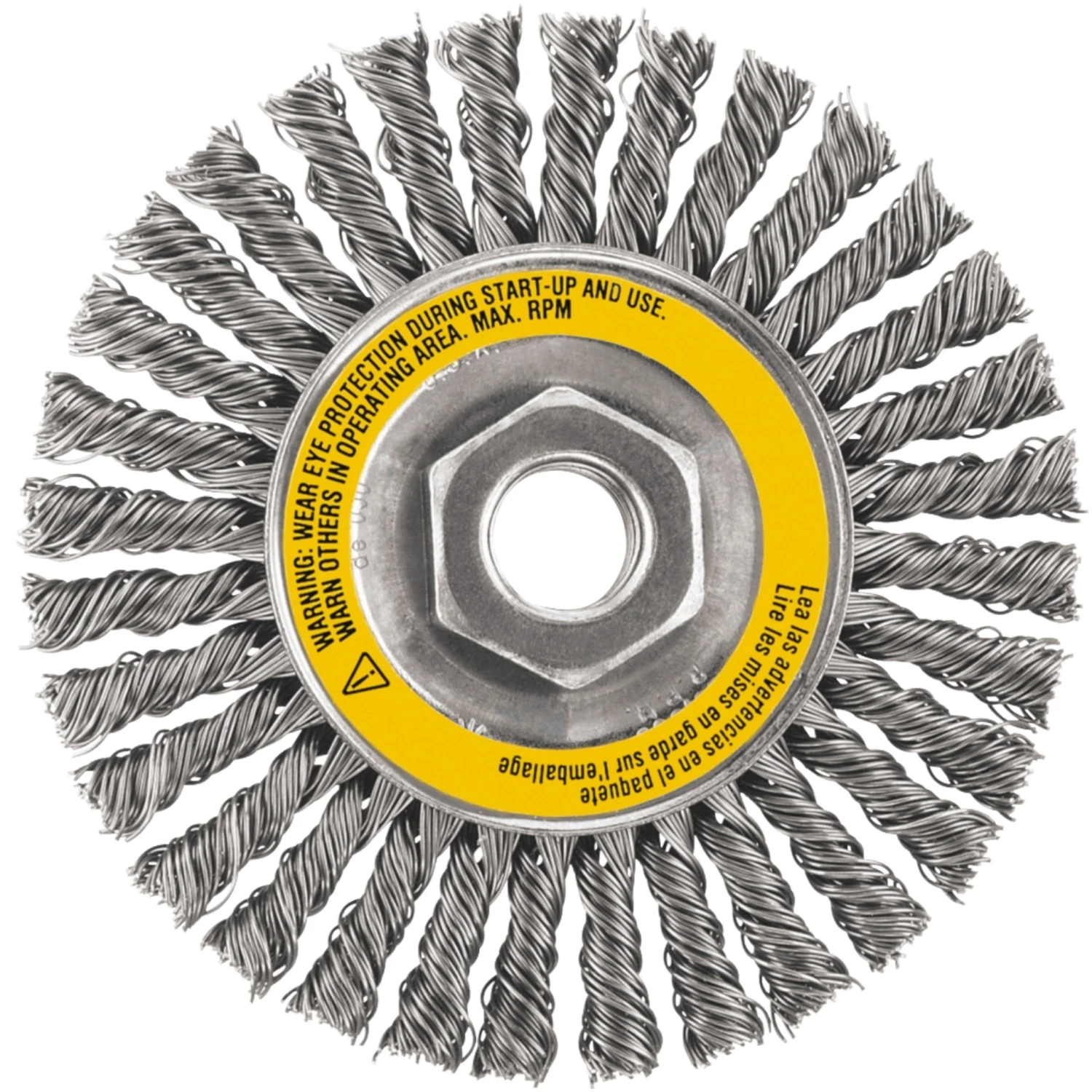 5 In. Coarse Stringer Wire Wheel Carbon Steel 15000 Rpm Dw49201