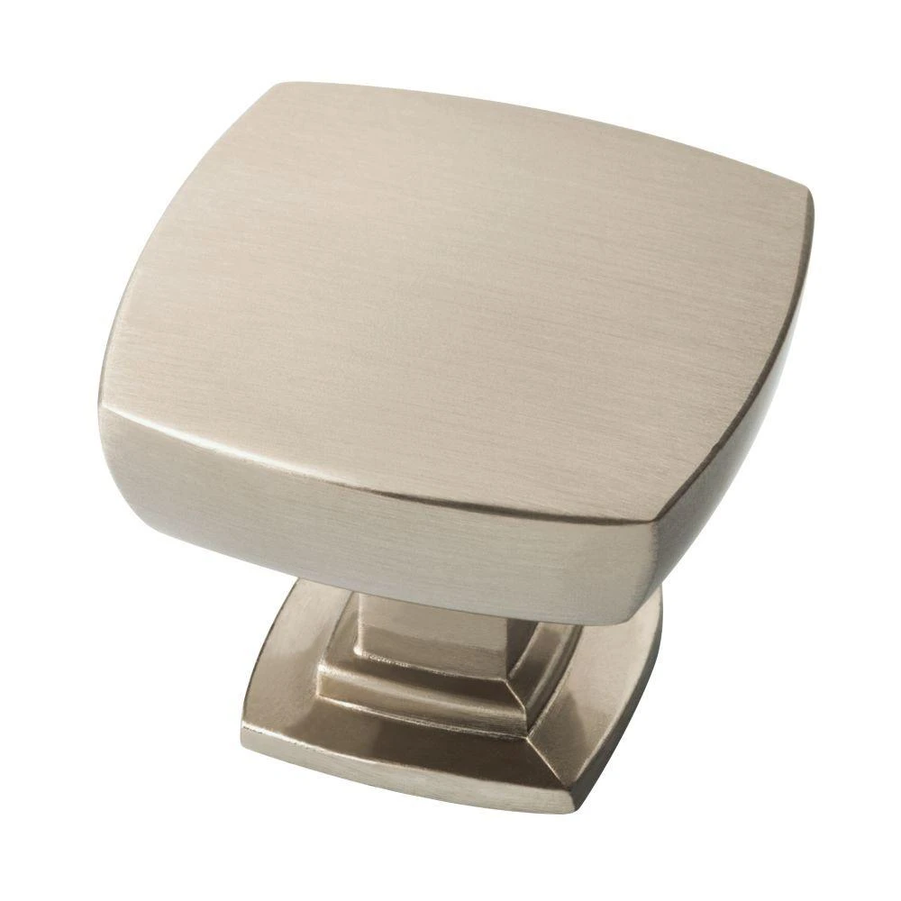 Webber Cabinet Knobs, Satin Nickel, 1-3/8-In. Square, 6-Pk.