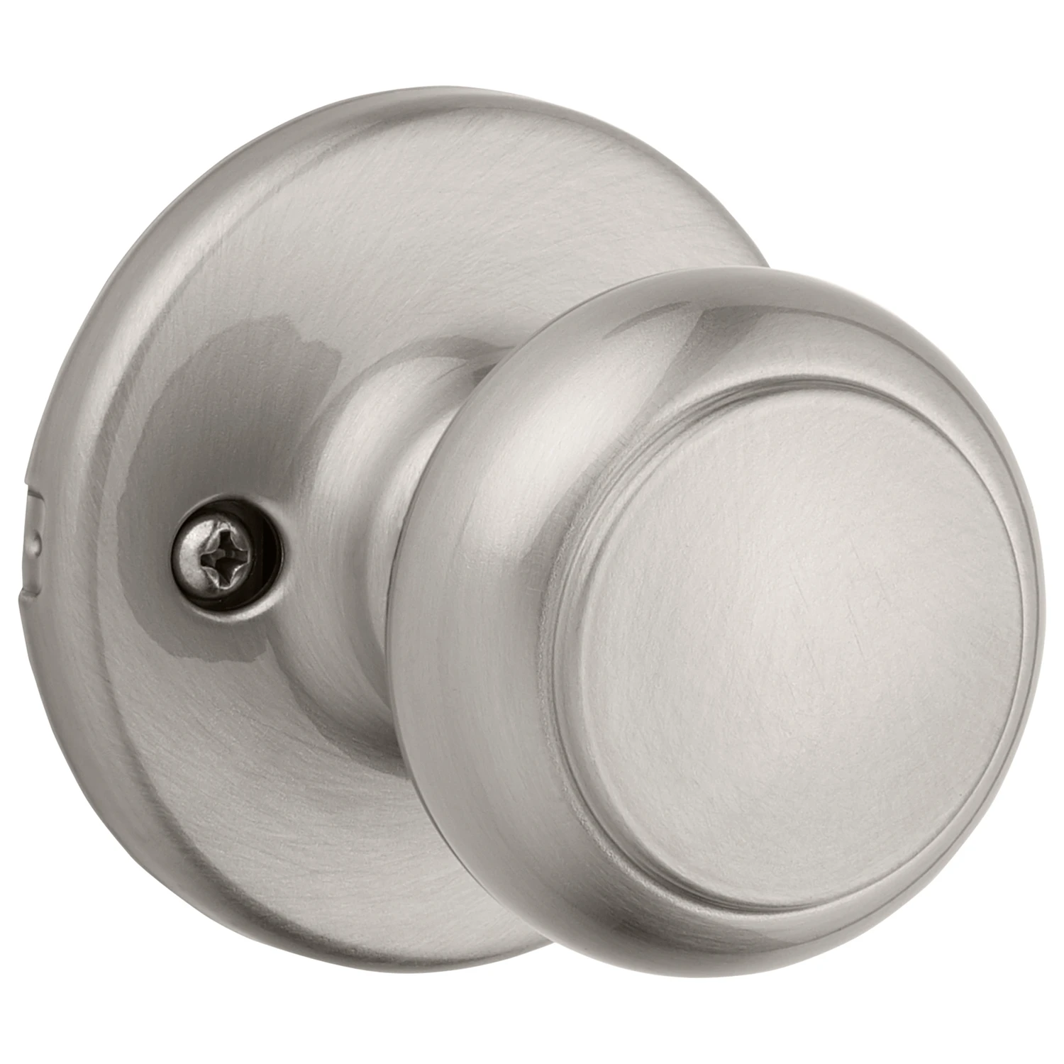 Kwikset Cove Satin Nickel Passage Door Knob Right or Left Handed Kwikset Cove Satin Nickel Passage Door Knob Right or Left Handed