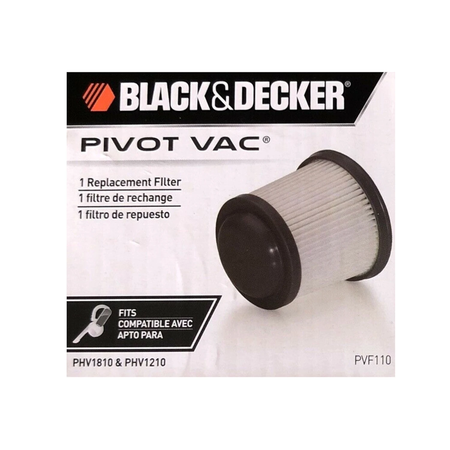 Replacement Vacuum Cleaner Filter, Fits Cordless Pivot Vac