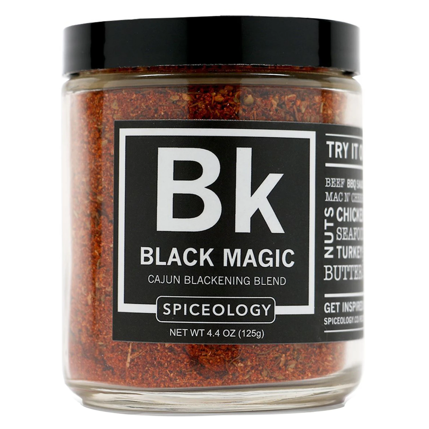 Black Magic Cajun Blackening Blend Seasoning Rub 4.4 Oz Jar