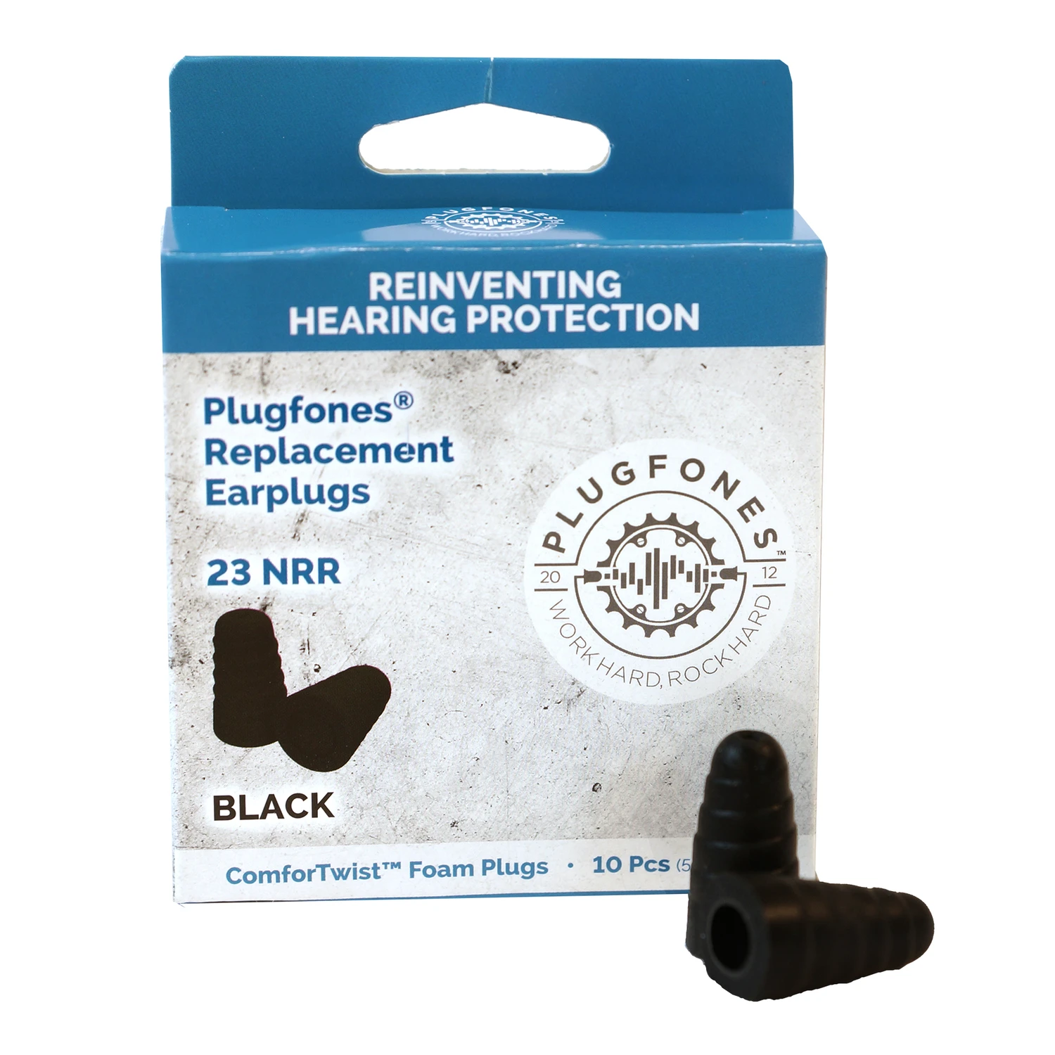 Comfortwist 29 Db Soft Foam Replacement Ear Plugs Black 5 Pair