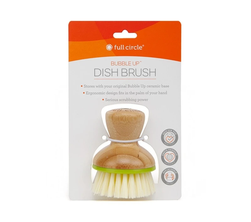 Bubble Up 2.36 In. W Medium Bristle Bamboo Handle Dish Brush